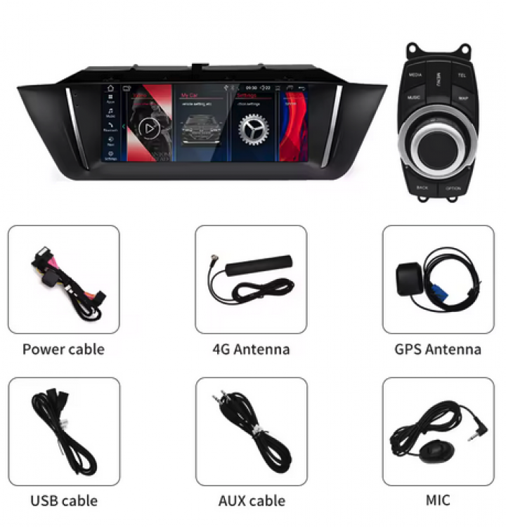 BMW X1 E84 2009–2015 8,8 Android Display CarPlay/Android Auto